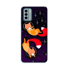 Чохли з картинкою Лисичка для Nokia G22 (VPrint) (Лисички космонавти)