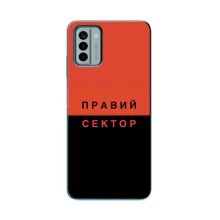 Чехлы УПА (Красно-Чёрный) на Nokia G22 (Правый Серктор)