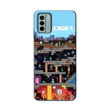 Чохол Майнкрафт на Nokia G22 (AlphaPrint) Minecraft (фон Minecraft)
