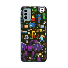 Чохол Майнкрафт на Nokia G22 (AlphaPrint) Minecraft (Колаж Майнкрафт)