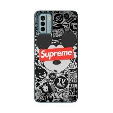 Чохол з Брендами одягу на Нокіа Джи 22 – Supreme Маус