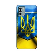 Чехол с картинкой (Патриотический ГЕРБ) на Nokia G22 (Герб и Флаг Украины)