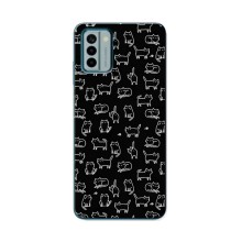 Чохол з принтом для Nokia G22 (AlphaPrint) Модні коти (Маленькі котики)