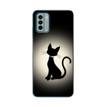 Чохол з принтом для Nokia G22 (AlphaPrint) Модні коти (Силует котика)