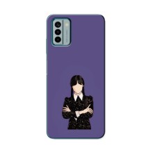 Чохли Венсдей на Nokia G22 Уенсдей (AlphaPrint) (Венздей у чорному)