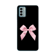 Чехол банты для Nokia G22 – Бант на черном