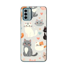 Чохол з малюнком кіт на Nokia G22 (Колаж котів)