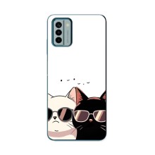 Чохол з малюнком кіт на Nokia G22 (Коти в окулярах)