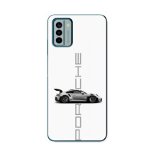 Чехол с авто Порше для Nokia G22 – белый Порше