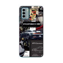 Чехол с авто Порше для Nokia G22 – Коллаж Порше