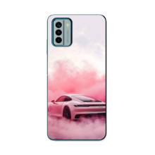 Чехол с авто Порше для Nokia G22 – Розовый Порше