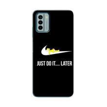 Чехол с логотипом Найк на Nokia G22 (Nike just do it)