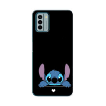 Чехол с принтом Стич на Nokia G22 – Стич на черном