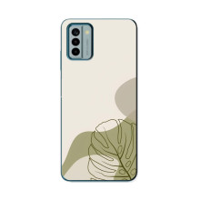 Силиконовый чехол с принтом в цветах на Nokia G22 – Монстера зелёная