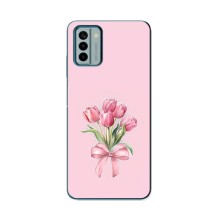 Чохол з розовим принтом для Nokia G22 (Букет квітів)