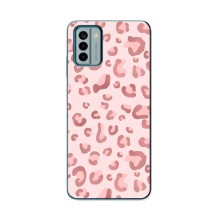Чохол з розовим принтом для Nokia G22 (Рожевий леопард)