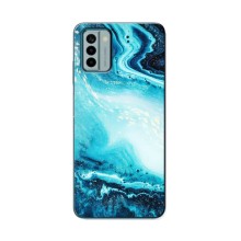 Мраморний чехол на Nokia G22 (VPrint) (Блакитний мрамор)