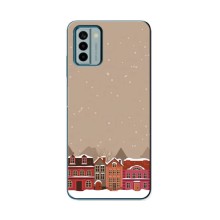 Новорічні, Святкові Чохли для Nokia G22 - 2024 год (Зимове місто)