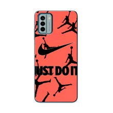 Силиконовый Чехол Nike Air Jordan на Нокиа Джи 22 – Just Do It