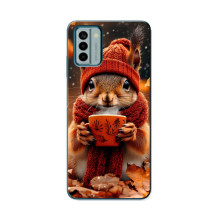 Друкований чохол 'Звірята з кавою' для Nokia G22 – Білка з кавою