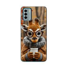 Друкований чохол 'Звірята з кавою' для Nokia G22 – Жираф з кавою