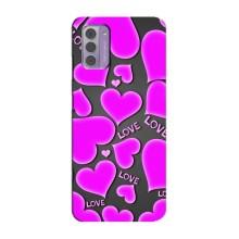 Чехлы для любимой на Нокіа G42 (VPrint) (Pink hearts)