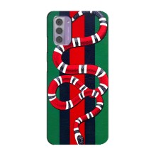 Чохли  GUCCI для Нокіа G42 (AlphaPrint) (Gucci змія)