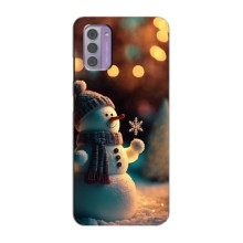 Чехлы на Новый Год Nokia G42 (Снеговик праздничный)