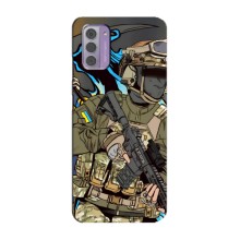 Чехлы с картинкой ЗСУ для Nokia G42 (AlphaPrint) (Воїн ЗСУ)