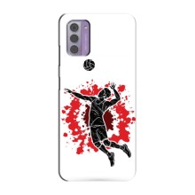 Чехлы с принтом Спортивная тематика для Nokia G42 – Волейболист