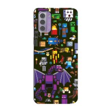 Чохол Майнкрафт на Nokia G42 (AlphaPrint) Minecraft (Колаж Майнкрафт)