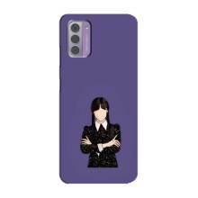 Чохли Венсдей на Nokia G42 Уенсдей (AlphaPrint) (Венздей у чорному)