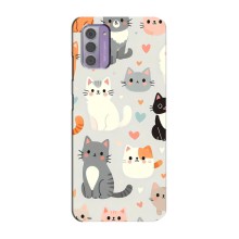 Чохол з малюнком кіт на Nokia G42 (Колаж котів)