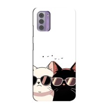 Чохол з малюнком кіт на Nokia G42 (Коти в окулярах)