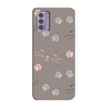 Чохол з малюнком кіт на Nokia G42 (Лапи і вуса)