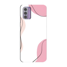 Чохол квітковий дизайн для Nokia G42 – Рожевий фон