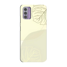 Чохол квітковий дизайн для Nokia G42 – Зелений фон