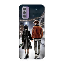 Чехол с дизайном Венздей 2 на Nokia G42 – Уэнсдей и Тайлер