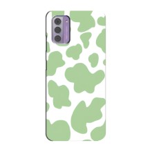 Чохол з принтом корови на Нокіа G42 (Зелений принт)