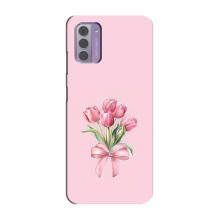 Чохол з розовим принтом для Nokia G42 (Букет квітів)