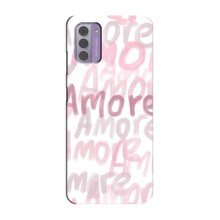 Чохол з розовим принтом для Nokia G42 (Любов)