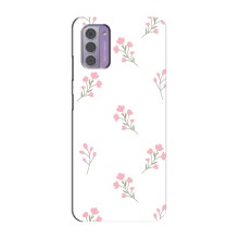 Чохол з розовим принтом для Nokia G42 (Рожеві квіти)