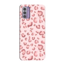 Чохол з розовим принтом для Nokia G42 (Рожевий леопард)