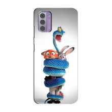Силиконовый чехол с принтом Зоотрополіс для Nokia G42 – Змея Зоо