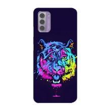 Силіконовий бампер з картинкою звірів для Nokia G42 (Тигр-Арт)