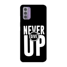 Силіконовый Чохол на Nokia G42 з картинкою НАЙК (Never Give UP)