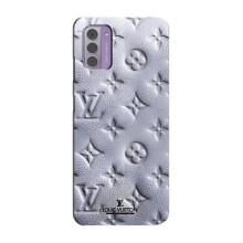 Текстурный Чехол Louis Vuitton для Нокиа Джи 42 (Белый ЛВ)