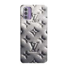 Текстурный Чехол Louis Vuitton для Нокиа Джи 42 (Бежевый ЛВ)