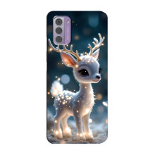 Яскравий чохол для Nokia G42 з Зимові Оленята – Блискуче оленятко