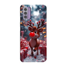 Яскравий чохол для Nokia G42 з Зимові Оленята – Олень серед подарунків